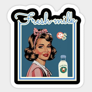 Fresh milk Sticker